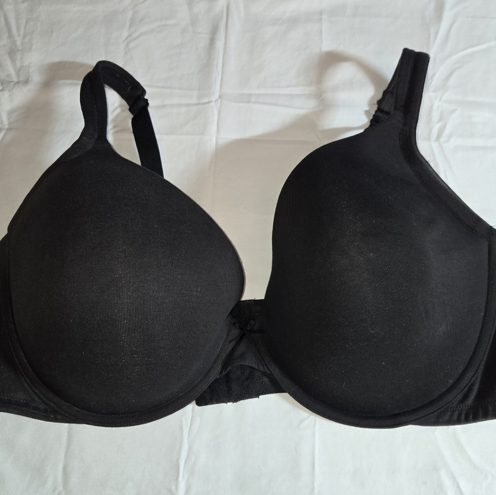 Lane Bryant Cacique Plunge Black Women's Intimate Bra Size 48DDD, Like New.